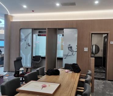 中國銀行木紋裝飾貼膜效果展示-PVC裝飾貼膜