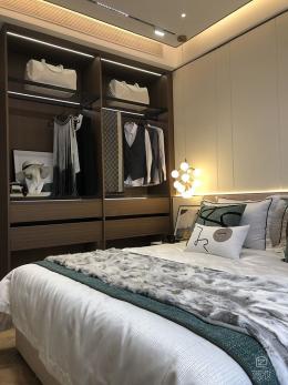 售樓部樣板間深色木紋膜效果呈現-PVC木紋膜案例