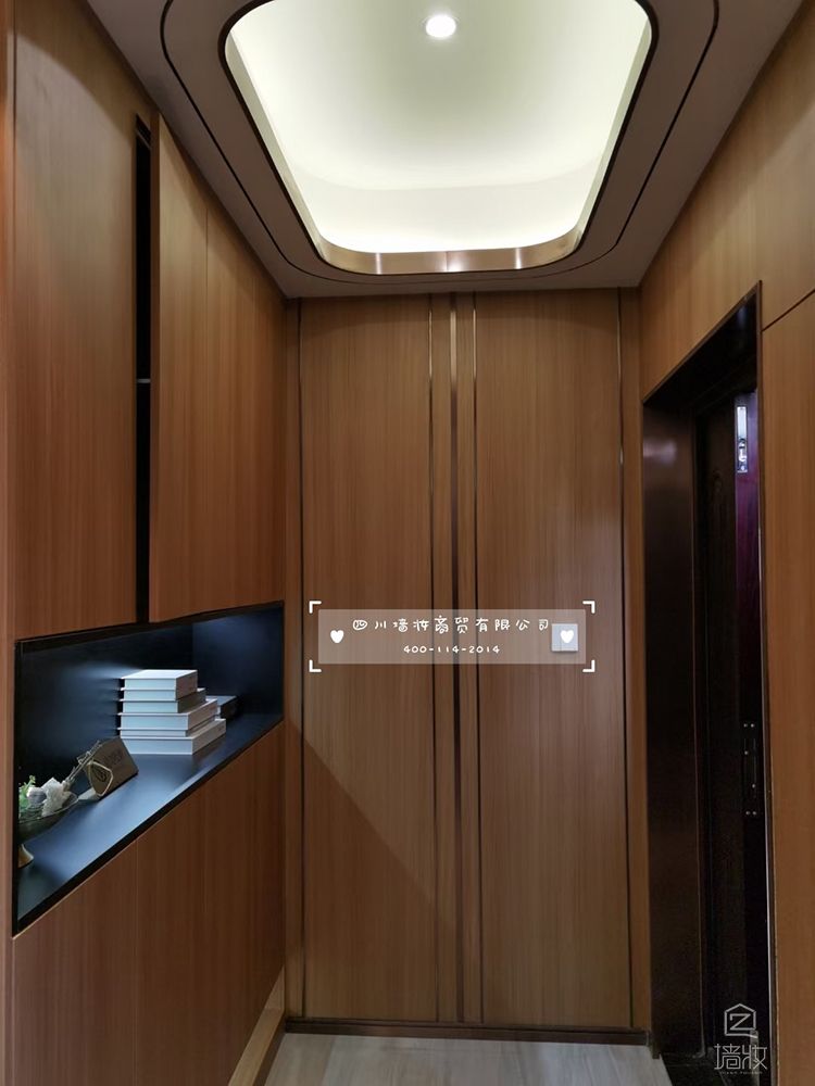 樣板間木紋膜裝飾貼膜多空間使用案例-PVC裝飾貼膜