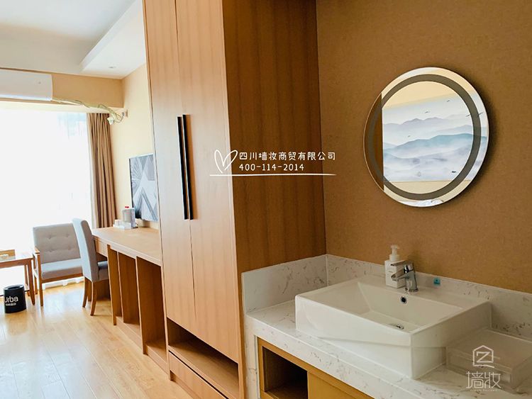 酒店家具貼木紋膜案例-PVC裝飾貼膜